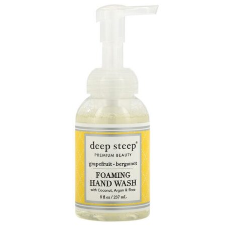 Deep Steep, Sabonete Espumante para as Mãos, Toranja-Bergamota, 8 fl oz (237ml)