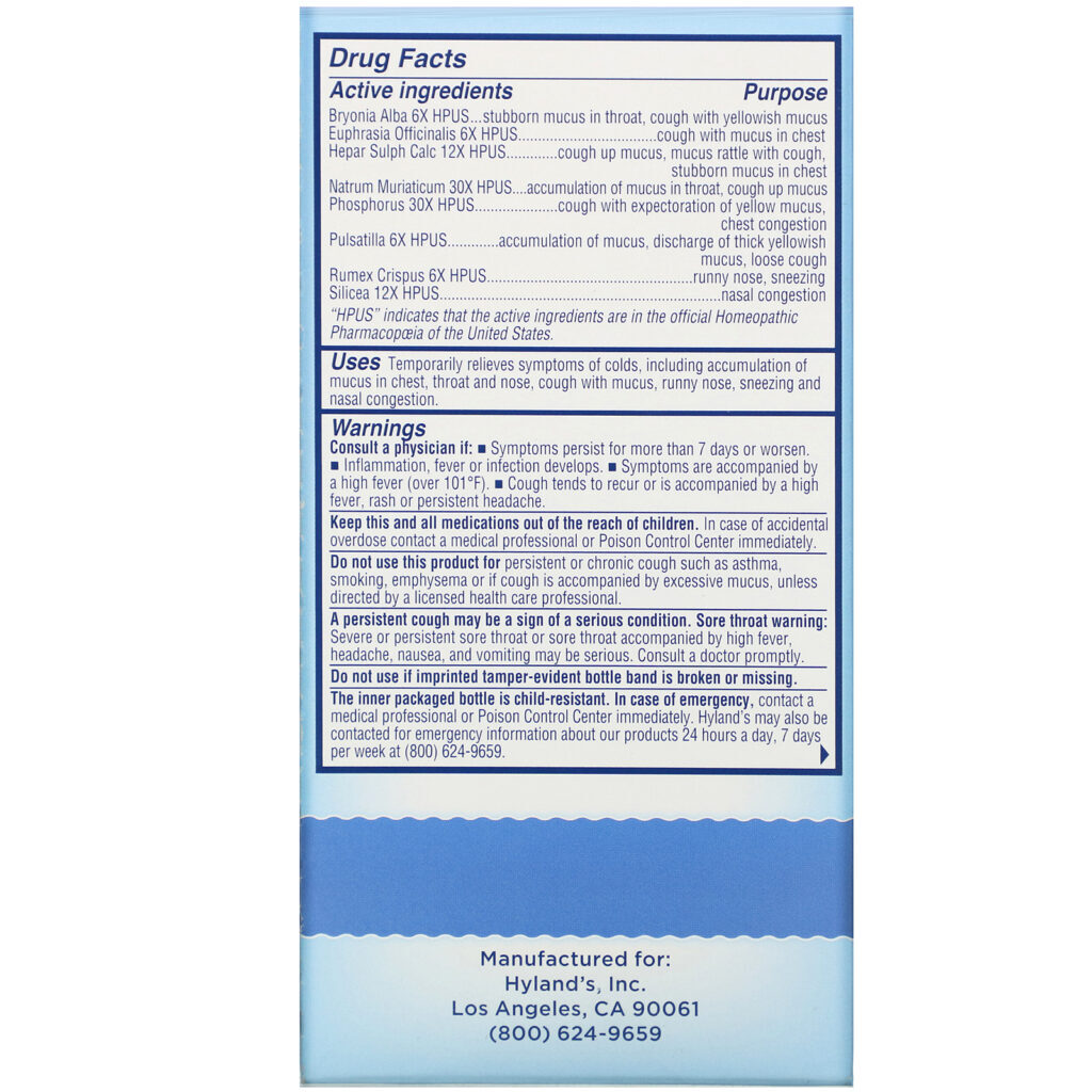 Hyland's, Baby, Mucus + Cold Relief Day Time, Ages 6 Months +, 4 fl oz (118 ml) - Imagem 3