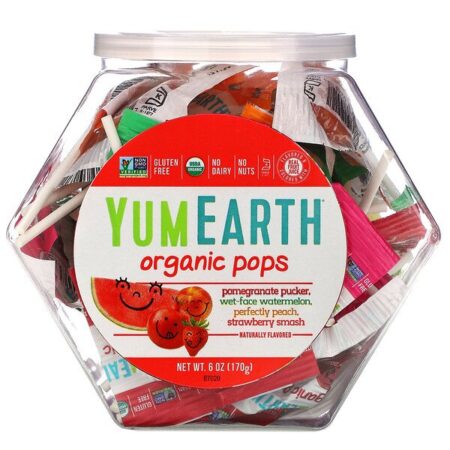 YumEarth, Pirulitos Orgânicos, 170 g (6 oz)