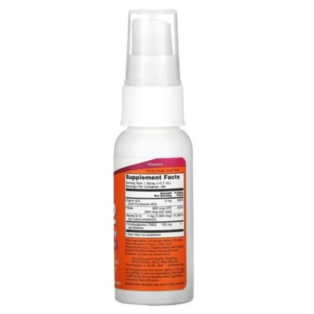 Now Foods, Spray B-12 Liposomal, 1.000 mcg, 2 fl oz (59 ml) - Imagem 2