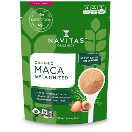 Navitas Organics, Maca Orgânica, Gelatinizada, 454 g (16 oz)