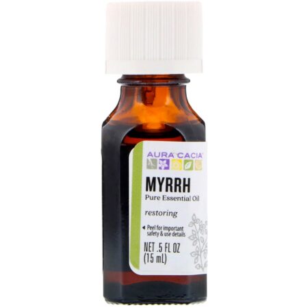 Aura Cacia, Pure Essential Oil, Myrrh, .5 fl oz (15 ml) - Image 2