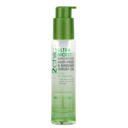 Giovanni, 2chic, Ultra-Moist Super Potion Anti-Frizz & Binding Serum Oil, Avocado & Olive Oil, 2.75 fl oz (81 ml)