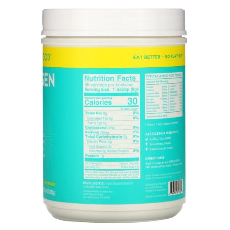 Further Food, Collagen Peptides, Unflavored, 8,000 mg, 24 oz (680 g) - Image 2