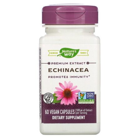 Nature's Way, Echinacea, 500 mg, 60 Vegan Capsules