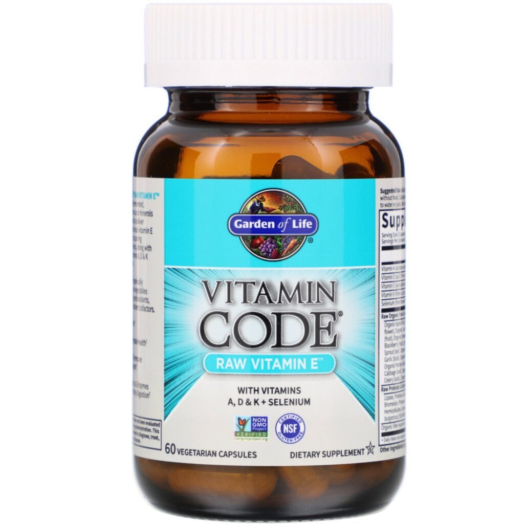 Garden of Life, Vitamin Code, Raw Vitamin E, 60 Cápsulas Vegetais - Imagem 3