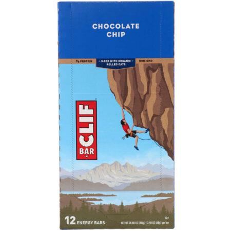 Clif Bar, Barra Energética, Pedaços de Chocolate, 12 Barras, 68 g (2,40 oz) Cada - Image 2