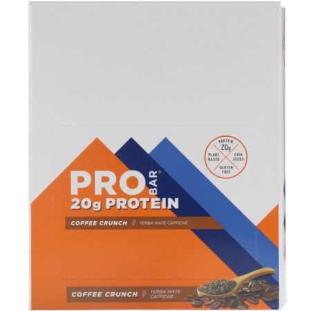 ProBar, Protein Bar, Coffee Crunch, 12 Bars, 2.47 oz (70 g) Each - Image 2