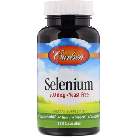 Carlson Labs, Selênio, 200 mcg, 180 Cápsulas