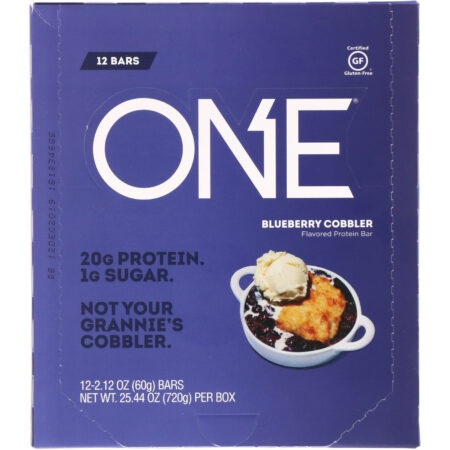 One Brands, ONE Bar, Blueberry Cobbler, 12 Bars, 2.12 oz (60 g) Each - Image 2