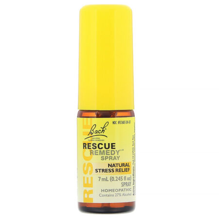 Bach, Remédios originais de flores, remédio recuperador, spray natural de alívio do stress, 0,245 fl. oz. (7 mL)