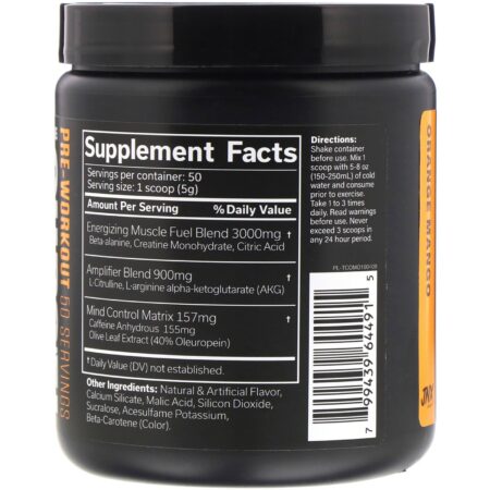 JNX Sports, The Curse, Pré-Treino, Laranja e Manga, 250 g (8,8 oz) - Image 2