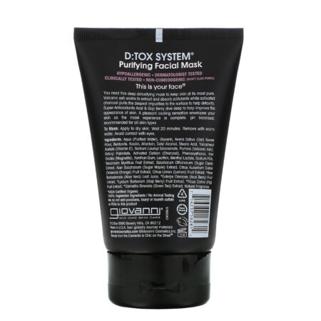 Giovanni, Detox System, Máscara Facial Purificadora, 4 oz (113 g) - Image 2