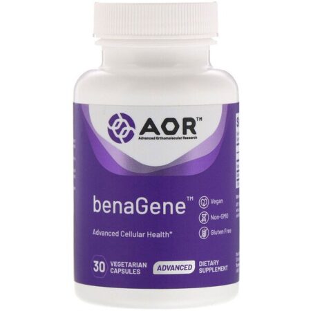 Advanced Orthomolecular Research AOR, BenaGene, 30 Cápsulas Vegetais