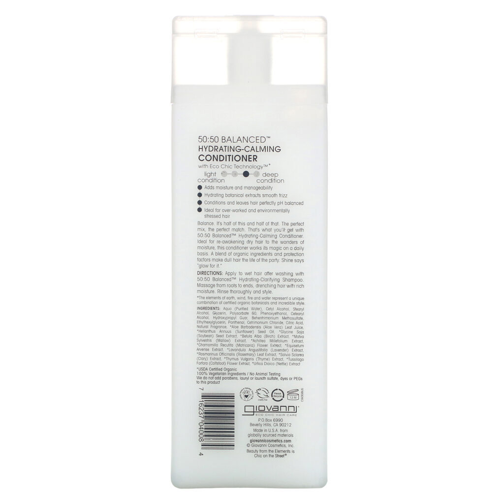 Giovanni, Condicionador Calmante-Hidradante Balanceado 50:50, 8,5 fl oz (250 ml) - Imagem 2