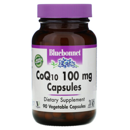 Bluebonnet Nutrition, CoQ10, 100 mg, 90 Cápsulas Vegetais