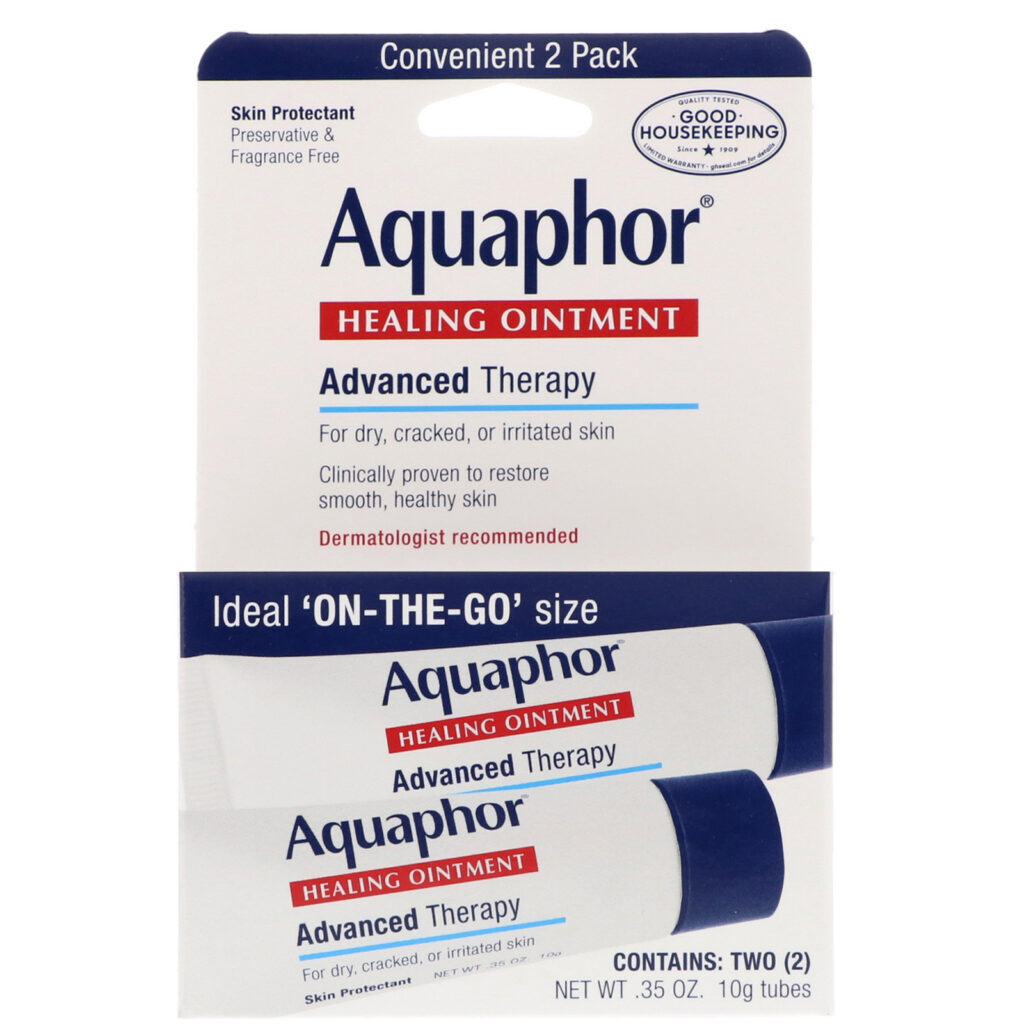 Aquaphor, Pomada Curativa, Protetor para a Pele, 2 Tubos, 0.35 oz (10g) Cada - Imagem 2