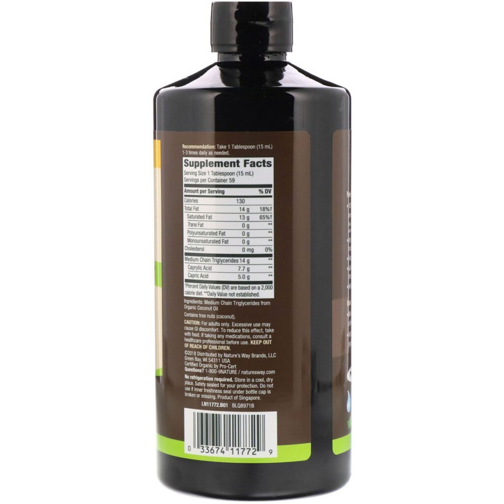 Nature's Way, Óleo TCM Orgânico, 887 ml (30 fl oz) - Imagem 2