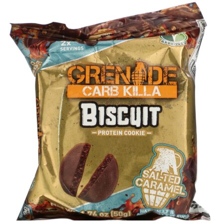 Grenade, Carb Killa, Biscuit, Salted Caramel, 12 Bars, 1.76 oz (50 g) Each - Image 4