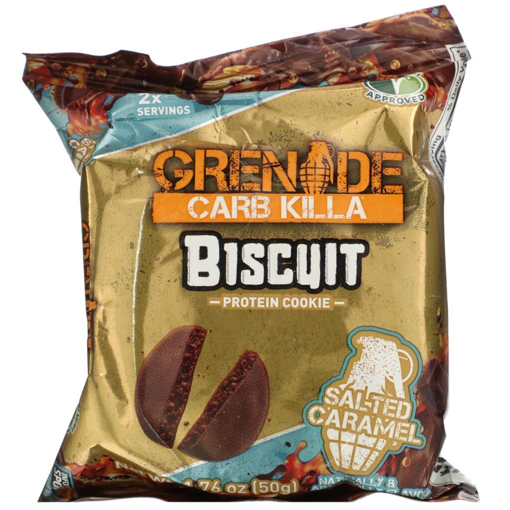 Grenade, Carb Killa, Biscuit, Salted Caramel, 12 Bars, 1.76 oz (50 g) Each - Imagem 4