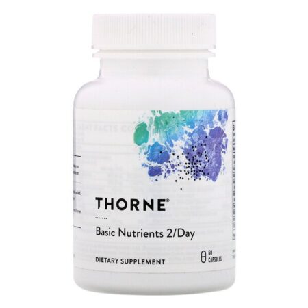 Thorne Research, Basic Nutrients 2/Day, Com Certificação da NSF para Esportes, 60 Cápsulas