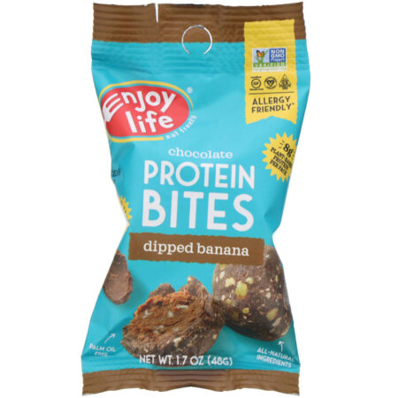 Enjoy Life Foods, Bites de Proteína de Chocolate, Banana com Cobertura, 8 Saquinhos, 48 g (1,7 oz) Cada - Image 4