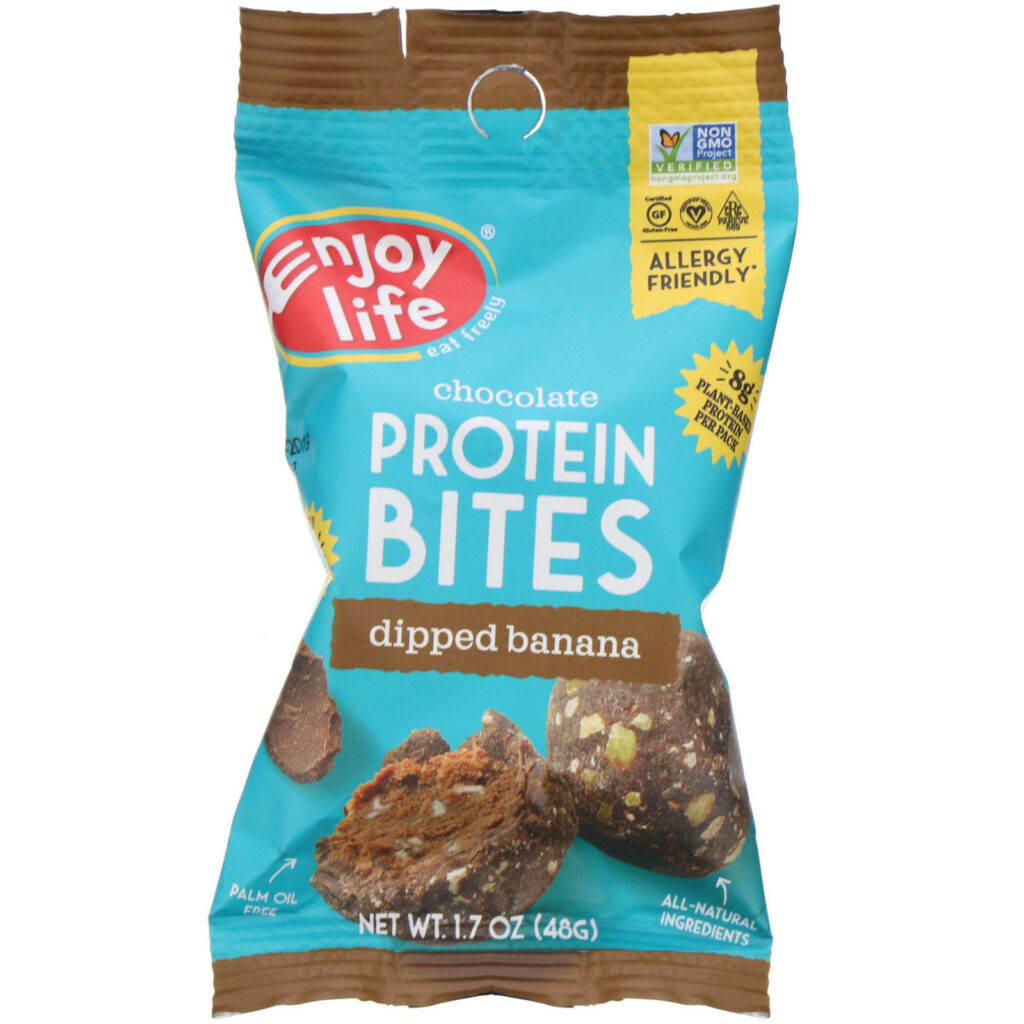 Enjoy Life Foods, Bites de Proteína de Chocolate, Banana com Cobertura, 8 Saquinhos, 48 g (1,7 oz) Cada - Imagem 4