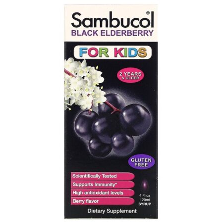 Sambucol, Xarope de Sabugueiro Preto, Para Crianças, Sabor de Frutos Silvestres, 120 ml (4 fl oz)