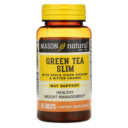 Mason Natural, Green Tea Slim with Apple Cider Vinegar & Bitter Orange, 60 Tablets