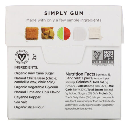 Simply Gum, Revive, Lime, Chill, Sea Salt, 15 Pieces - Image 2