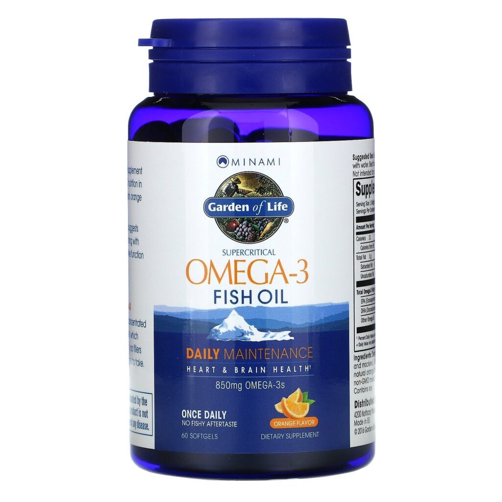 Minami Nutrition, Garden of Life, Supercritical Omega-3 Fish Oil, Orange, 60 Softgels - Imagem 3