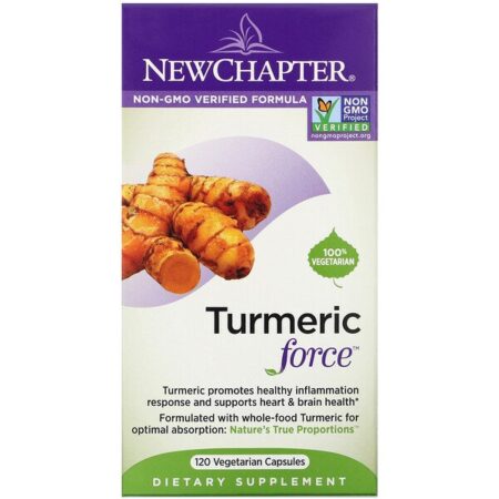 New Chapter, Turmeric Force, 120 Cápsulas Vegetais