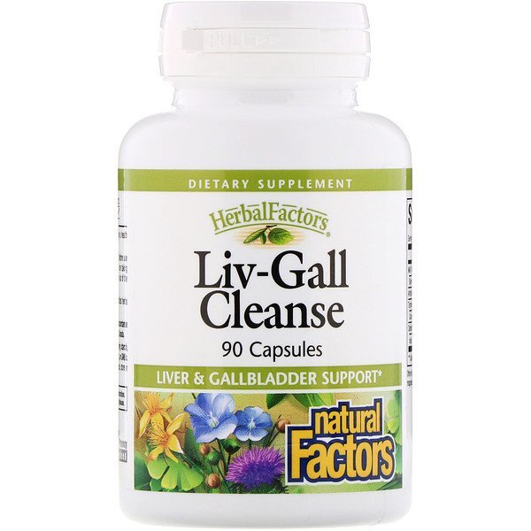 Natural Factors, Limpeza do Fígado e da Vesícula Biliar, 90 Cápsulas