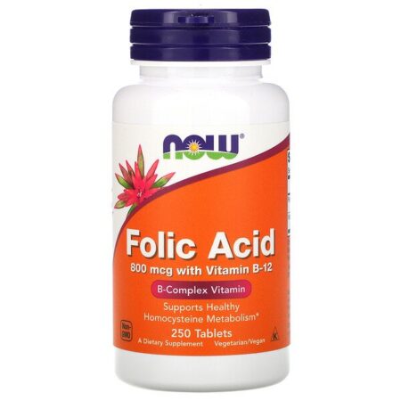 Now Foods, Ácido Fólico, 800 mcg, 250 Comprimidos