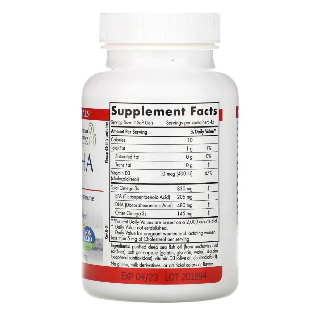 Nordic Naturals, Prenatal DHA, 500 mg, 90 Softgels - Imagem 2