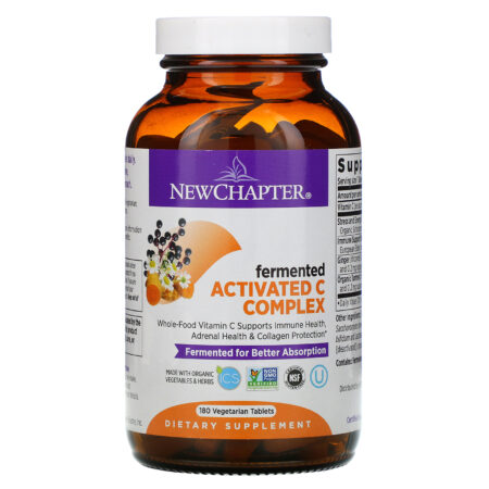 New Chapter, Fermented Activated C Complex, 180 Vegetarian Tablets - Image 3