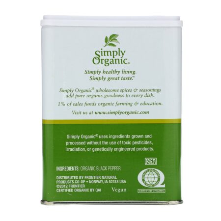 Simply Organic, Pimenta-do-reino Moída, 113,4 g (4 oz) - Image 2