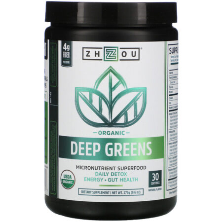 Zhou Nutrition, Organic Deep Greens, 9.6 oz (273 g)