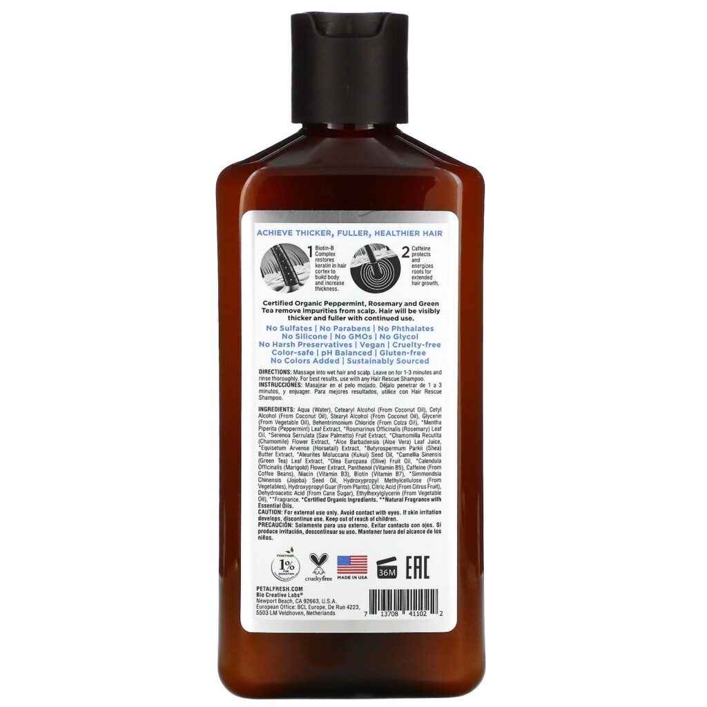 Petal Fresh, Pure, Hair ResQ, Definitivo Condicionador Espessante, Cabelos Normais, 355 ml (12 fl oz) - Imagem 2