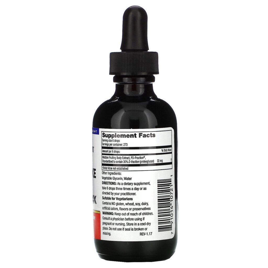 Mushroom Wisdom, Maitake D-Fração, Pro 4X, 60 ml - Imagem 2