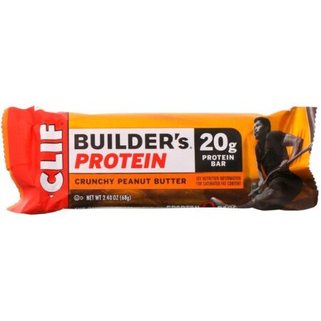 Clif Bar, Barra de Proteína Builder's, Manteiga de Amendoim Crocante, 12 Barras, 68 g Cada - Image 4