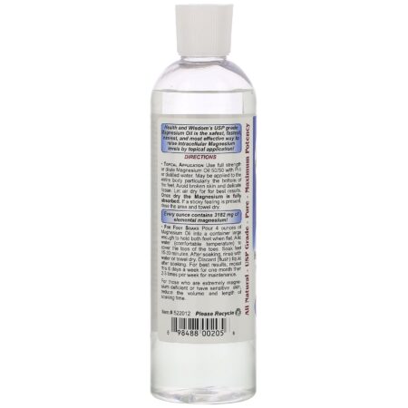 Health and Wisdom, Óleo de Magnésio, 12 fl oz (355 ml) - Image 3