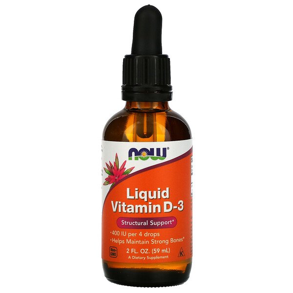 Now Foods, Vitamina D-3 Líquida, 59 ml (2 fl oz)