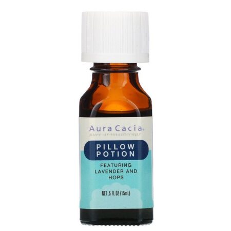 Aura Cacia, Pillow Potion, Lavanda e Lúpulo, 15 ml (0,5 fl oz)