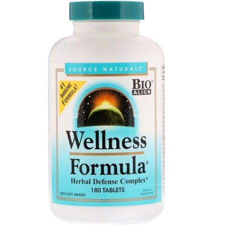 Source Naturals, Wellness Formula, Complexo Herbal Defense, 180 Comprimidos