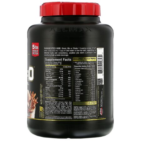 ALLMAX Nutrition, Hexapro, Mistura de 6 Proteínas Ultrapremium, Chocolate, 2,27 kg (5 lb) - Image 2