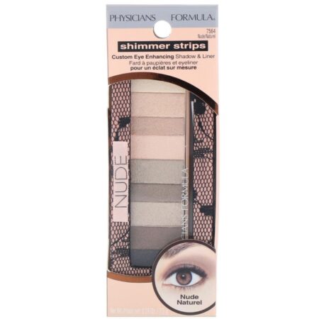 Physicians Formula, Shimmer Strips, Custom Eye Enhancing Shadow & Liner, Nude, 0.26 oz (7.5 g) - Image 2