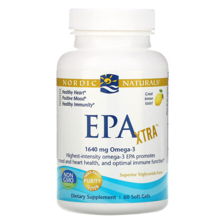 Nordic Naturals, EPA Xtra, Limão, 1000 mg, 60 Cápsulas Gelatinosas