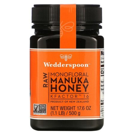 Wedderspoon, Mel de Manuka Monofloral Puro, KFactor 16, 500 g (1,1 lb)