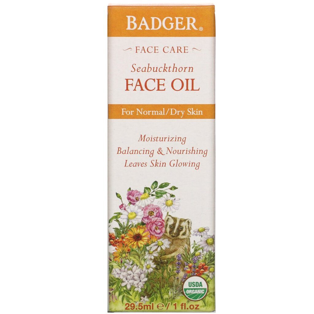 Badger Company, Face Care, Seabuckthorn Face Oil, 1 fl oz (29.5 ml) - Imagem 2